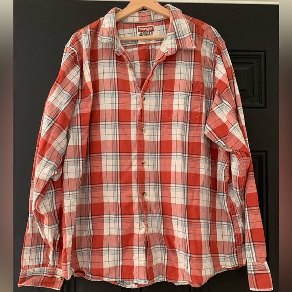 Wrangler plaid button down men’s XXL - Picture 2 of 2